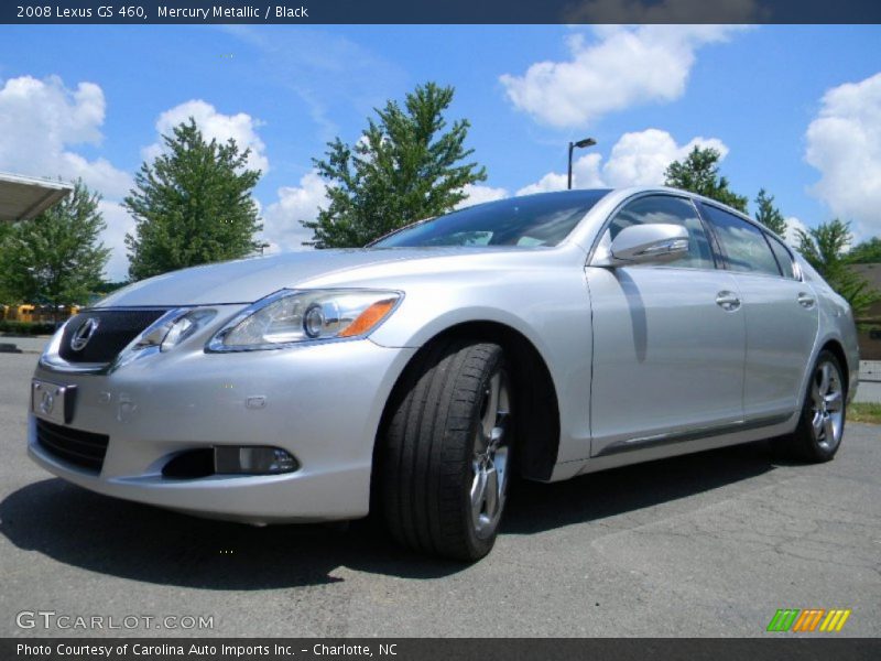 Mercury Metallic / Black 2008 Lexus GS 460