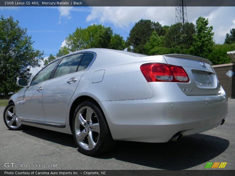 Mercury Metallic / Black 2008 Lexus GS 460