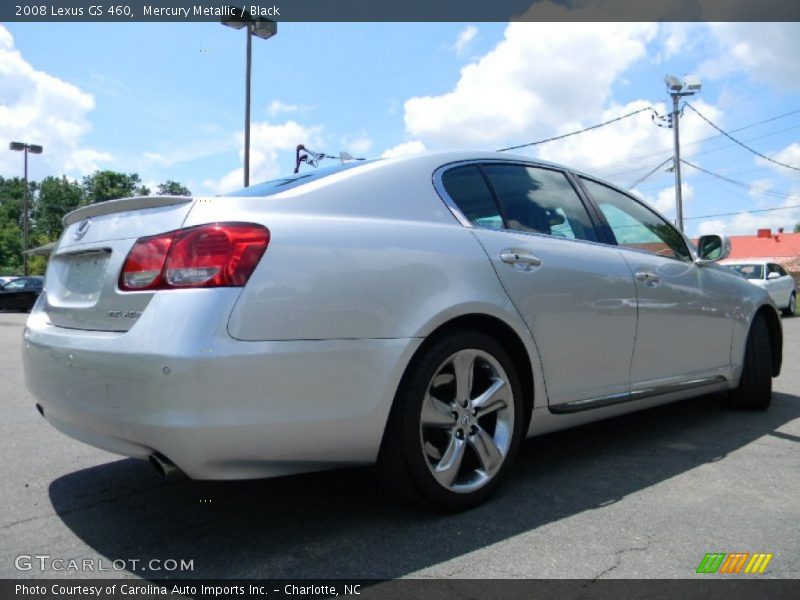 Mercury Metallic / Black 2008 Lexus GS 460