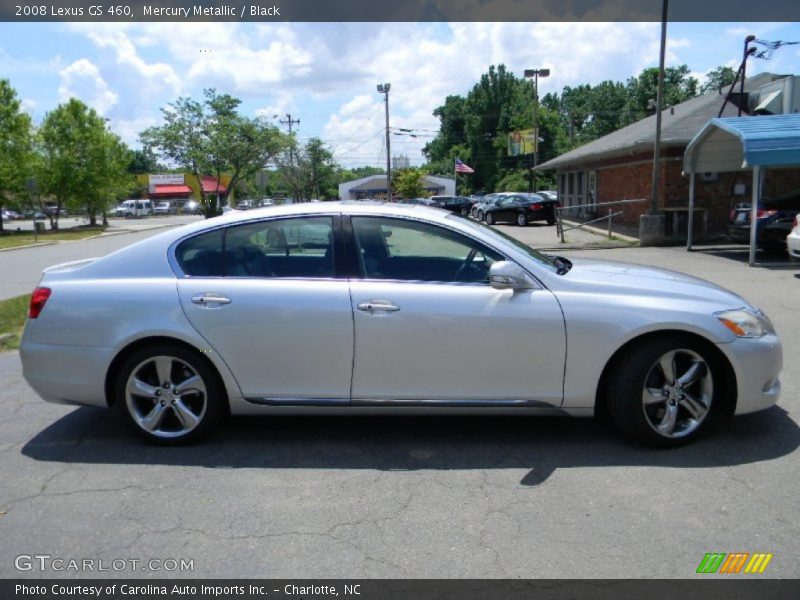 Mercury Metallic / Black 2008 Lexus GS 460