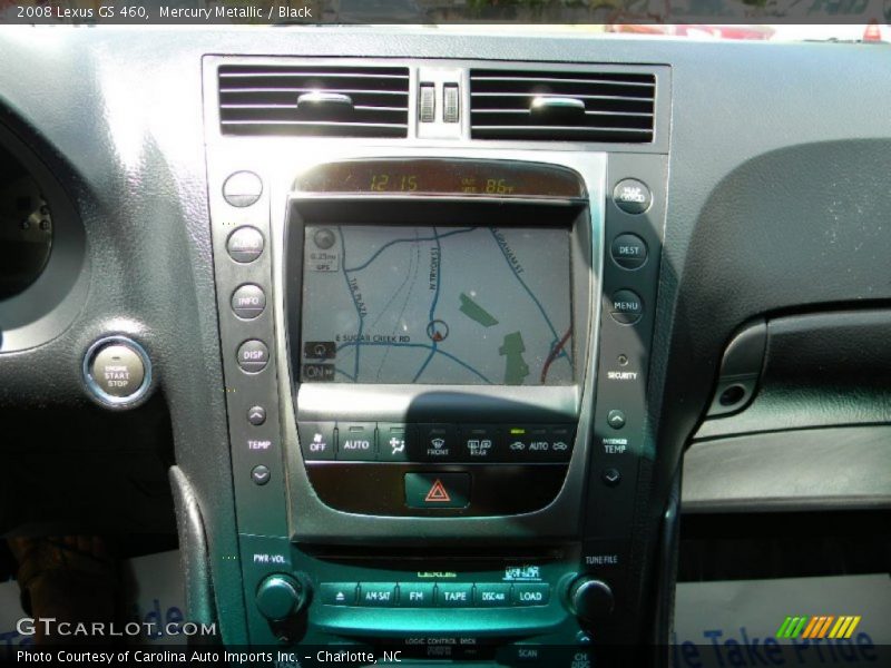 Mercury Metallic / Black 2008 Lexus GS 460