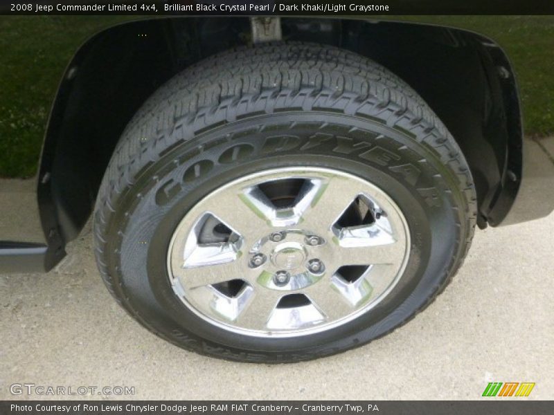 Brilliant Black Crystal Pearl / Dark Khaki/Light Graystone 2008 Jeep Commander Limited 4x4