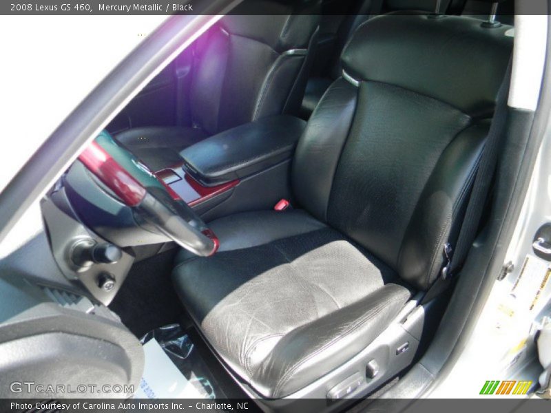 Mercury Metallic / Black 2008 Lexus GS 460