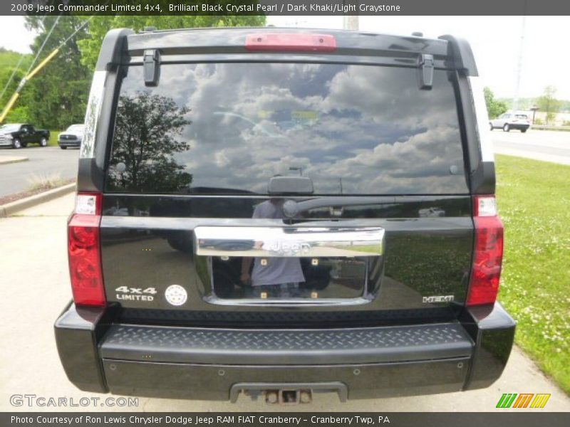 Brilliant Black Crystal Pearl / Dark Khaki/Light Graystone 2008 Jeep Commander Limited 4x4