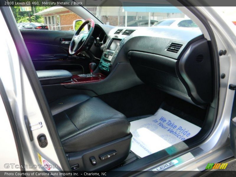 Mercury Metallic / Black 2008 Lexus GS 460
