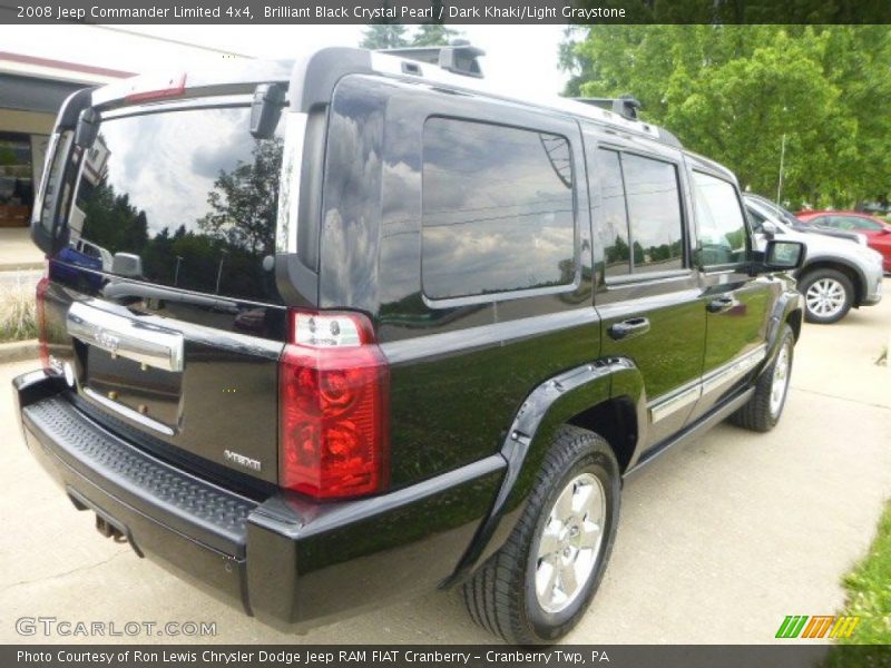 Brilliant Black Crystal Pearl / Dark Khaki/Light Graystone 2008 Jeep Commander Limited 4x4