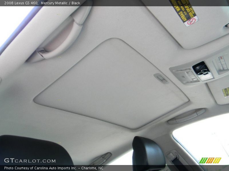 Mercury Metallic / Black 2008 Lexus GS 460