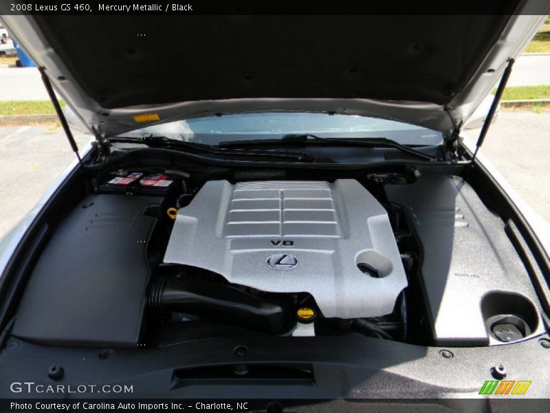 Mercury Metallic / Black 2008 Lexus GS 460