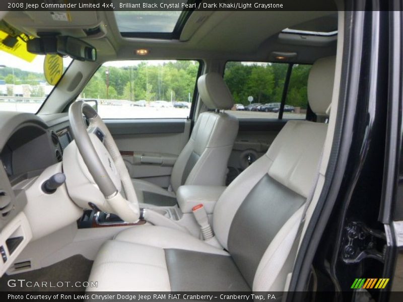  2008 Commander Limited 4x4 Dark Khaki/Light Graystone Interior