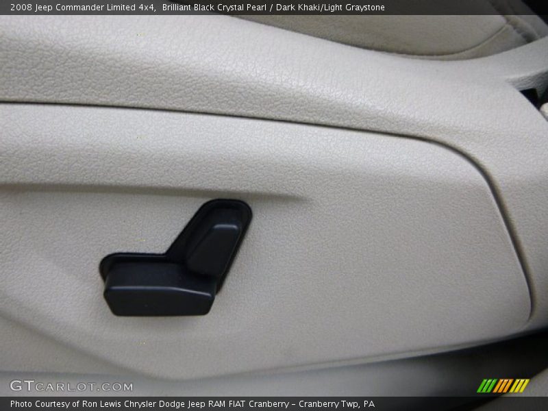 Brilliant Black Crystal Pearl / Dark Khaki/Light Graystone 2008 Jeep Commander Limited 4x4