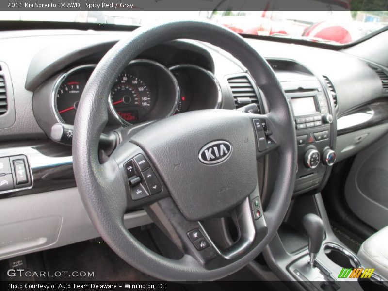 Spicy Red / Gray 2011 Kia Sorento LX AWD