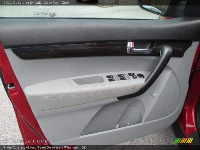 Spicy Red / Gray 2011 Kia Sorento LX AWD