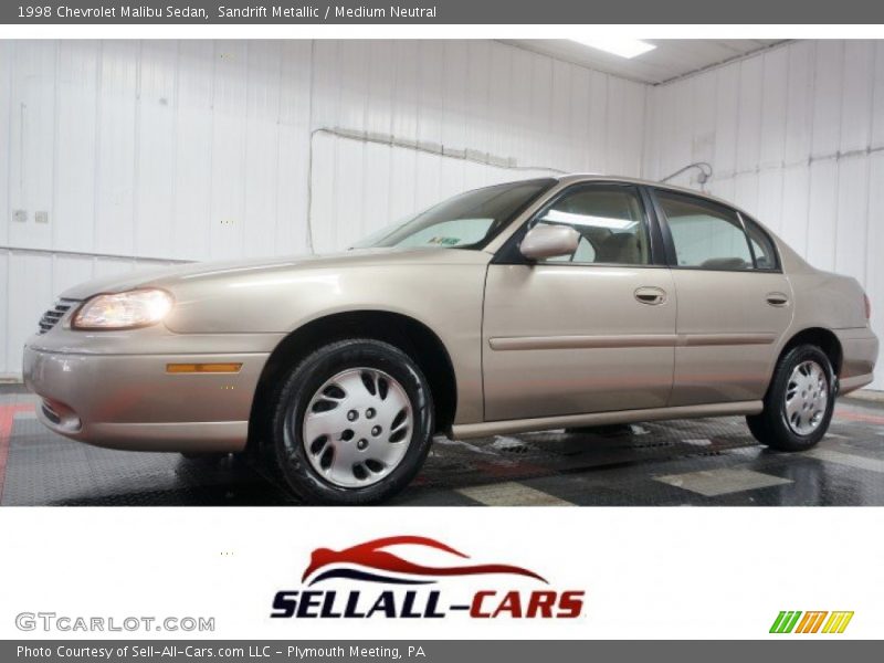 Sandrift Metallic / Medium Neutral 1998 Chevrolet Malibu Sedan