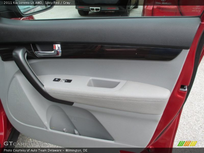 Spicy Red / Gray 2011 Kia Sorento LX AWD