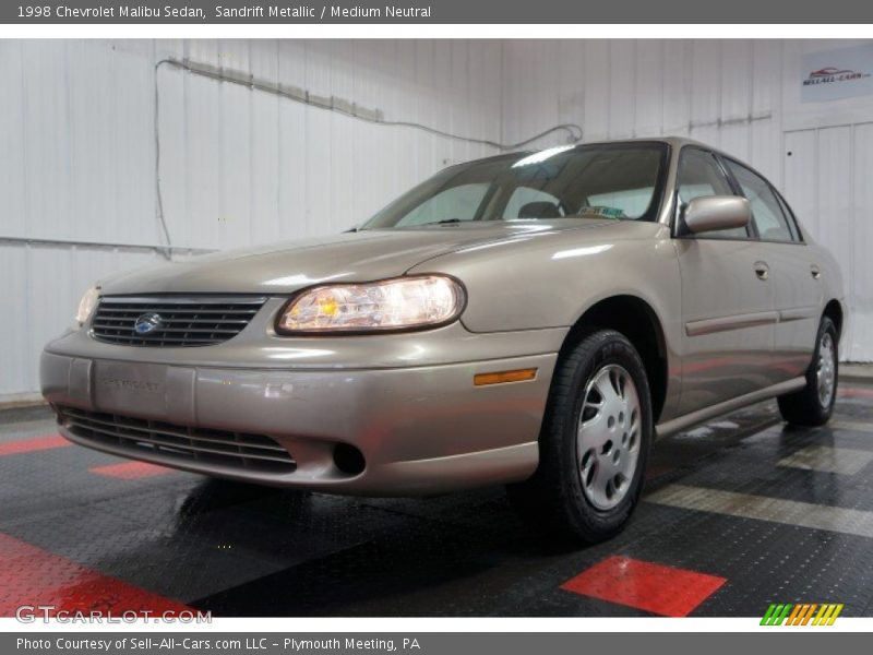 Sandrift Metallic / Medium Neutral 1998 Chevrolet Malibu Sedan
