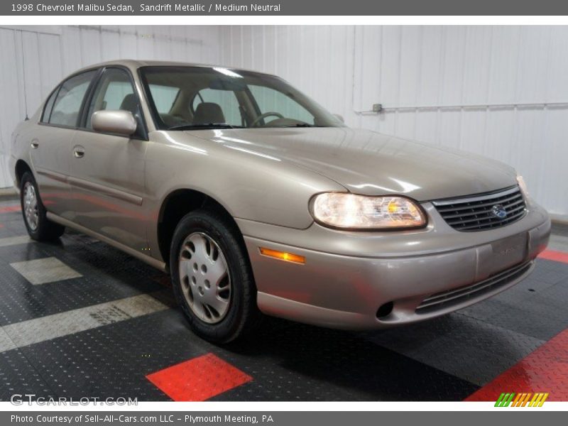 Sandrift Metallic / Medium Neutral 1998 Chevrolet Malibu Sedan