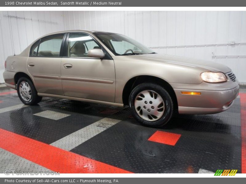 Sandrift Metallic / Medium Neutral 1998 Chevrolet Malibu Sedan