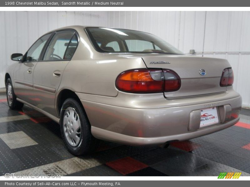 Sandrift Metallic / Medium Neutral 1998 Chevrolet Malibu Sedan