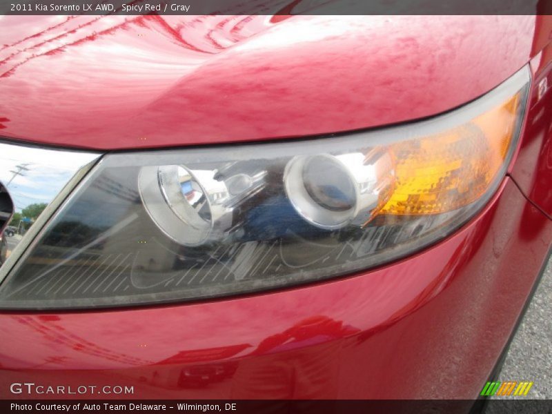 Spicy Red / Gray 2011 Kia Sorento LX AWD
