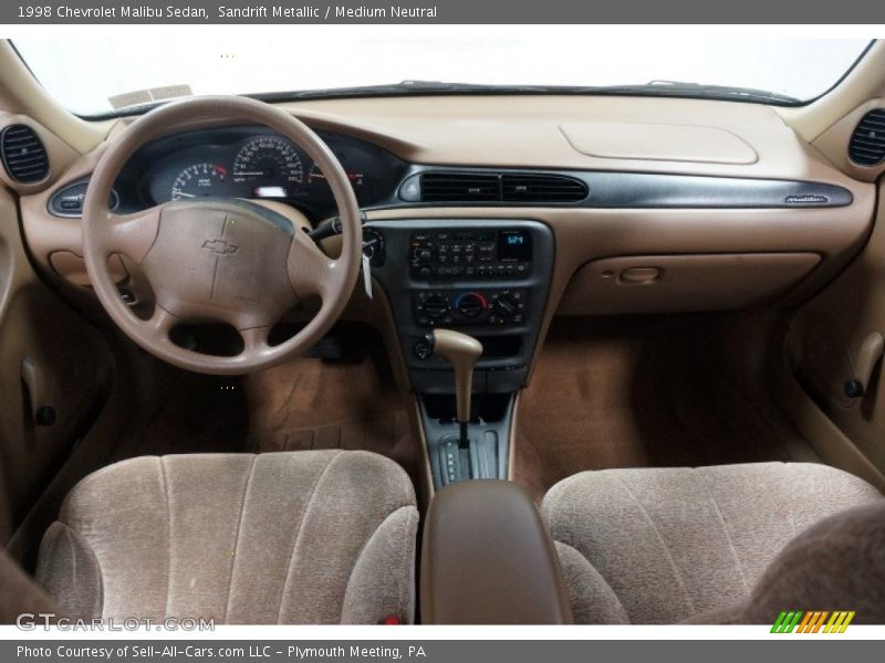 Sandrift Metallic / Medium Neutral 1998 Chevrolet Malibu Sedan