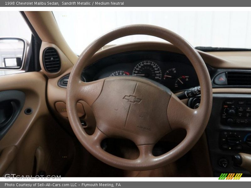 Sandrift Metallic / Medium Neutral 1998 Chevrolet Malibu Sedan