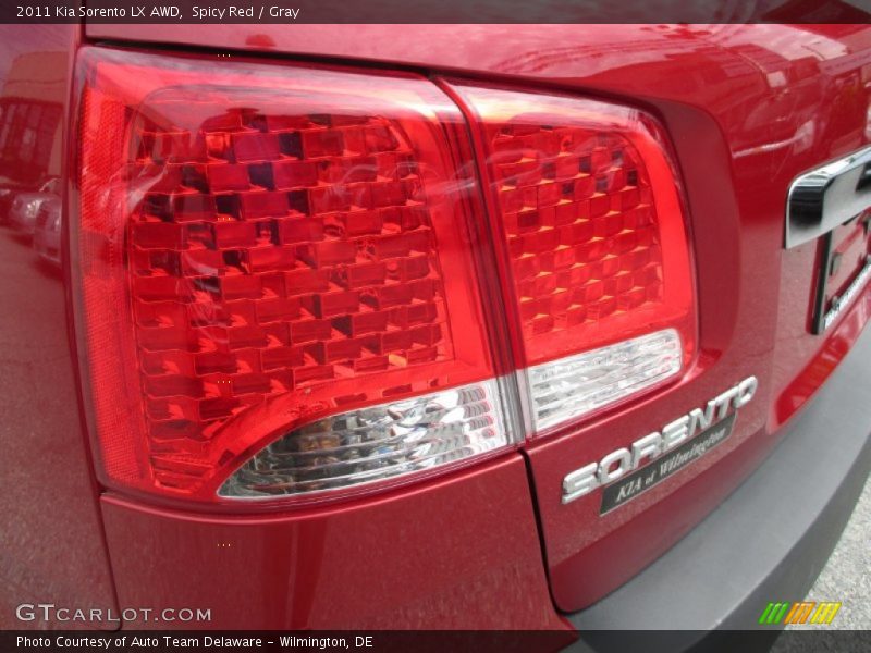 Spicy Red / Gray 2011 Kia Sorento LX AWD