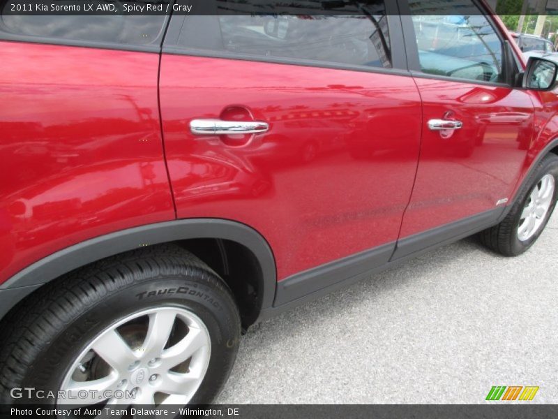 Spicy Red / Gray 2011 Kia Sorento LX AWD