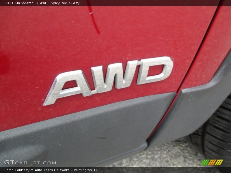 Spicy Red / Gray 2011 Kia Sorento LX AWD
