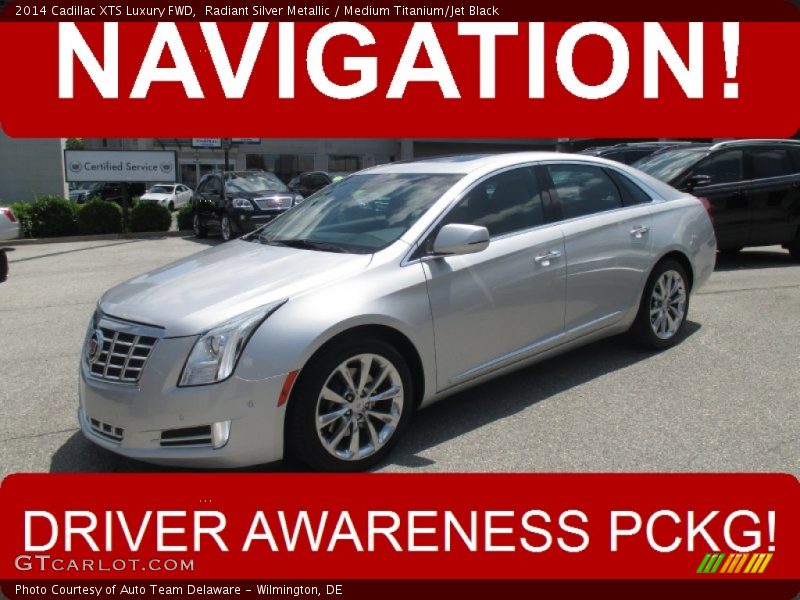 Radiant Silver Metallic / Medium Titanium/Jet Black 2014 Cadillac XTS Luxury FWD