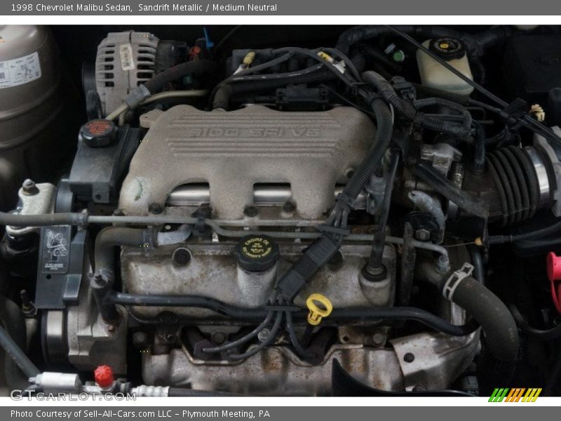 Sandrift Metallic / Medium Neutral 1998 Chevrolet Malibu Sedan