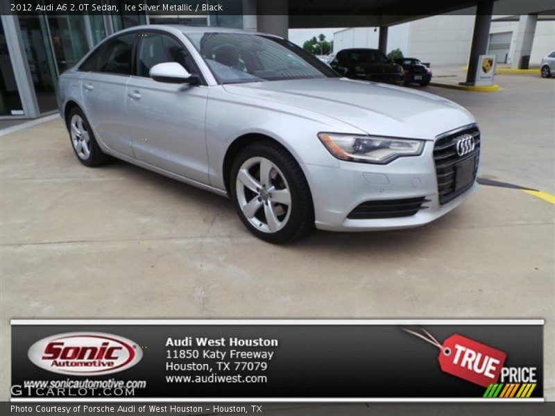 Ice Silver Metallic / Black 2012 Audi A6 2.0T Sedan