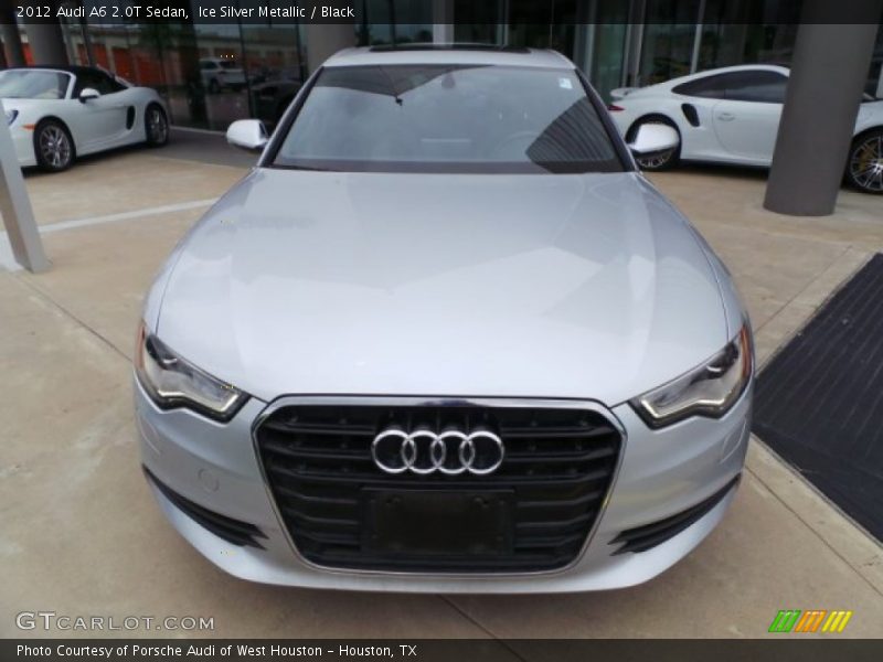 Ice Silver Metallic / Black 2012 Audi A6 2.0T Sedan