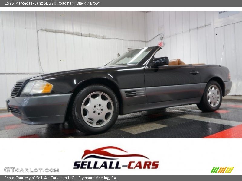 Black / Brown 1995 Mercedes-Benz SL 320 Roadster