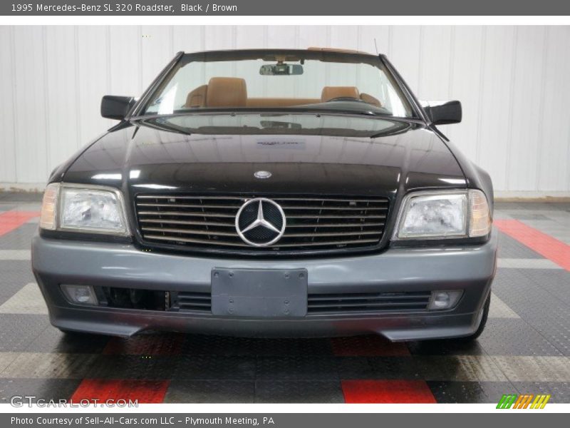 Black / Brown 1995 Mercedes-Benz SL 320 Roadster