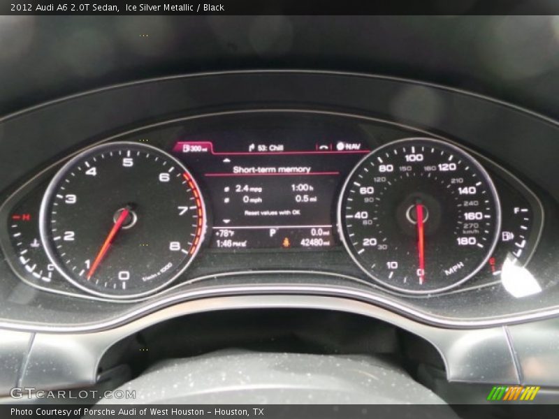 Ice Silver Metallic / Black 2012 Audi A6 2.0T Sedan