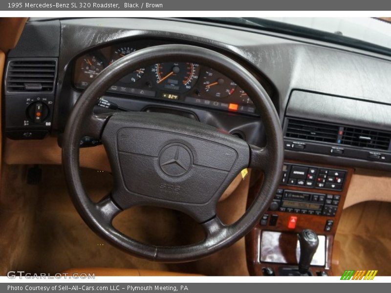 Black / Brown 1995 Mercedes-Benz SL 320 Roadster