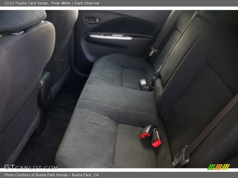 Polar White / Dark Charcoal 2010 Toyota Yaris Sedan