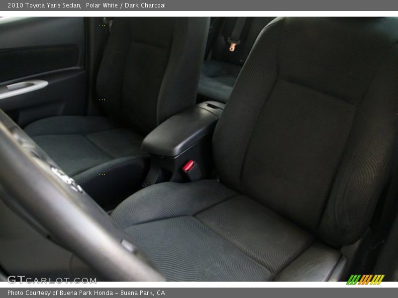 Polar White / Dark Charcoal 2010 Toyota Yaris Sedan