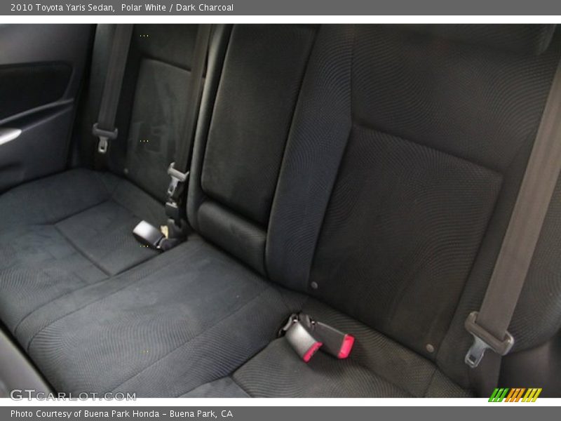 Polar White / Dark Charcoal 2010 Toyota Yaris Sedan