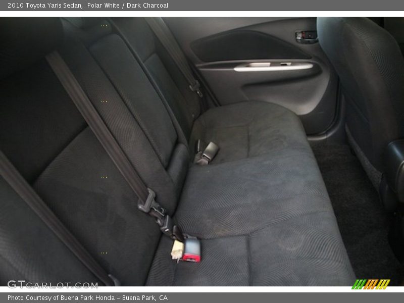 Polar White / Dark Charcoal 2010 Toyota Yaris Sedan