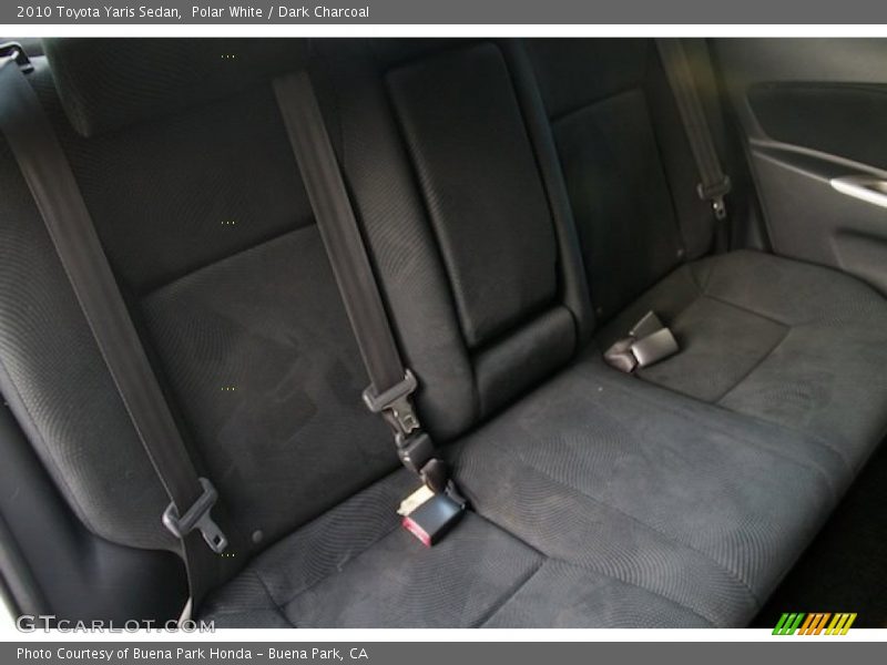 Polar White / Dark Charcoal 2010 Toyota Yaris Sedan