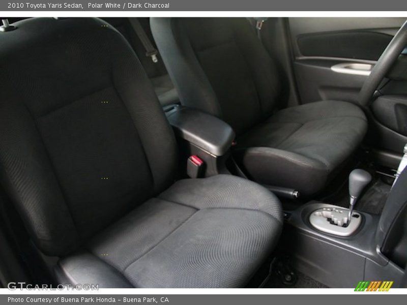 Polar White / Dark Charcoal 2010 Toyota Yaris Sedan