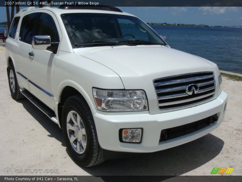 Tuscan Pearl / Willow Beige 2007 Infiniti QX 56 4WD