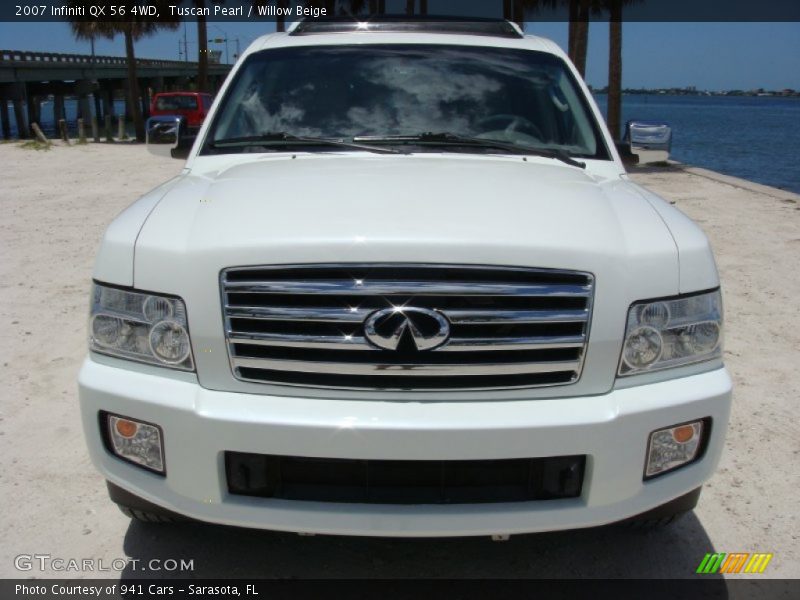Tuscan Pearl / Willow Beige 2007 Infiniti QX 56 4WD