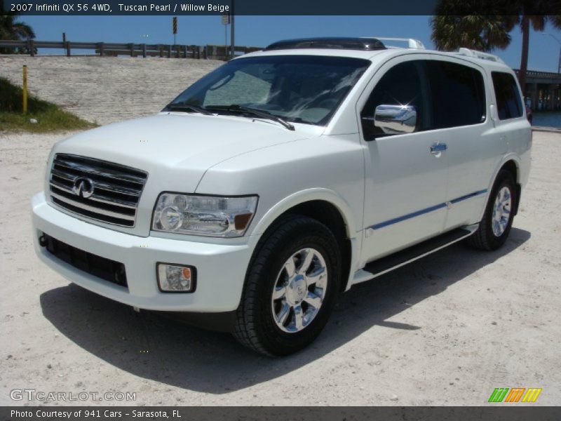 Tuscan Pearl / Willow Beige 2007 Infiniti QX 56 4WD