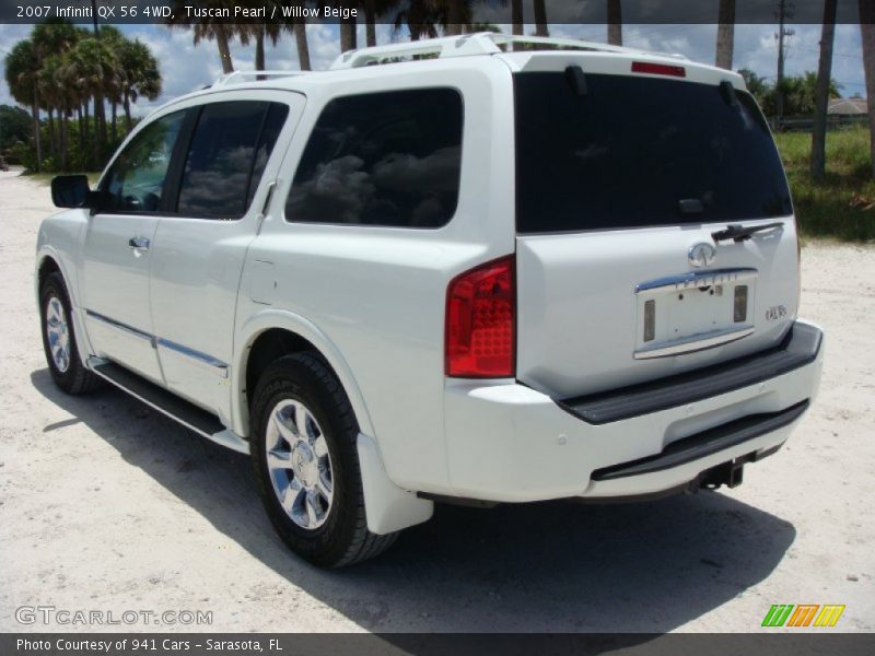 Tuscan Pearl / Willow Beige 2007 Infiniti QX 56 4WD