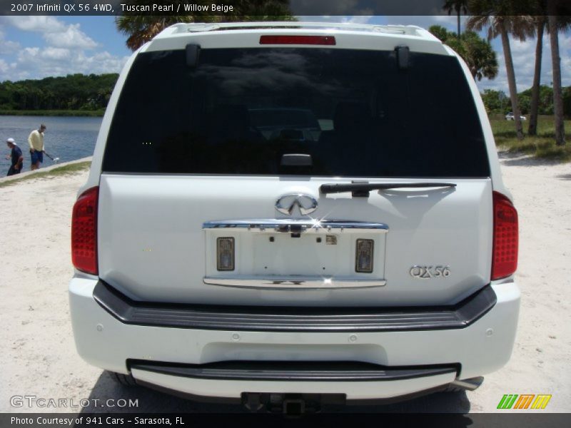 Tuscan Pearl / Willow Beige 2007 Infiniti QX 56 4WD