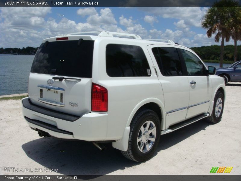 Tuscan Pearl / Willow Beige 2007 Infiniti QX 56 4WD