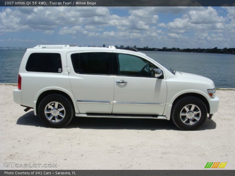 Tuscan Pearl / Willow Beige 2007 Infiniti QX 56 4WD