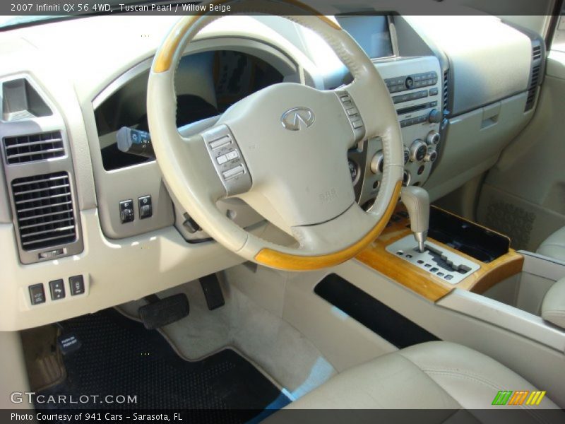 Tuscan Pearl / Willow Beige 2007 Infiniti QX 56 4WD